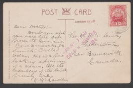 Bermuda 1914 (Aug) Picture Postcard From Hamilton To Canada With Violet "Passed JPH / Censor