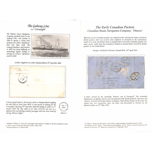 Canada Canada. 1854 (Apr 24) Stampless Entire Letter From Glasgow To Toronto Carried On The Canad... - Image 2 of 2