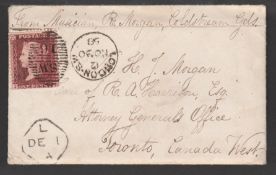 Canada / G.B. - Military 1858 Cover (With Enclosed Letter) From London To Toronto, Headed "From