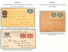 Bermuda 1921-24 Covers Bearing Stamps of The Second Tercentenary Issue Including Registered Cover...