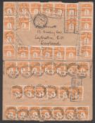 G.B. - Ship Letters - Harwich 1924 Cover To London Franked By 40 Danish 1ö Stamps Cancelled With...