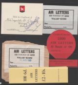 Great Britain 1965 Interesting Group of Airletters and Stationery Wrappers Ex Mccorkindale At