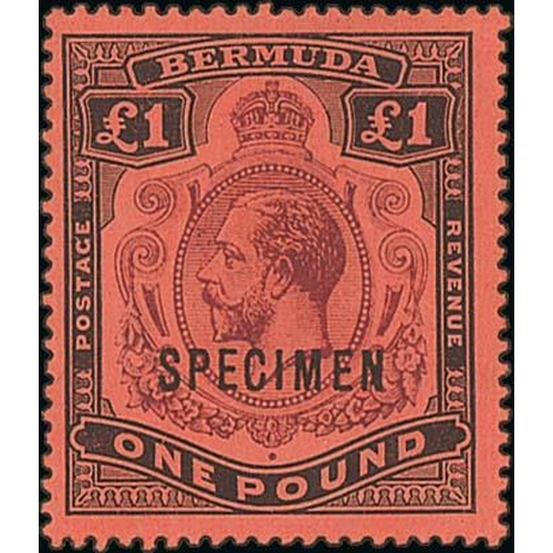 Bermuda 2/- - £1 Set of Six Overprinted "Specimen", Superb Mint. S.G. £900. (6). - Image 2 of 4