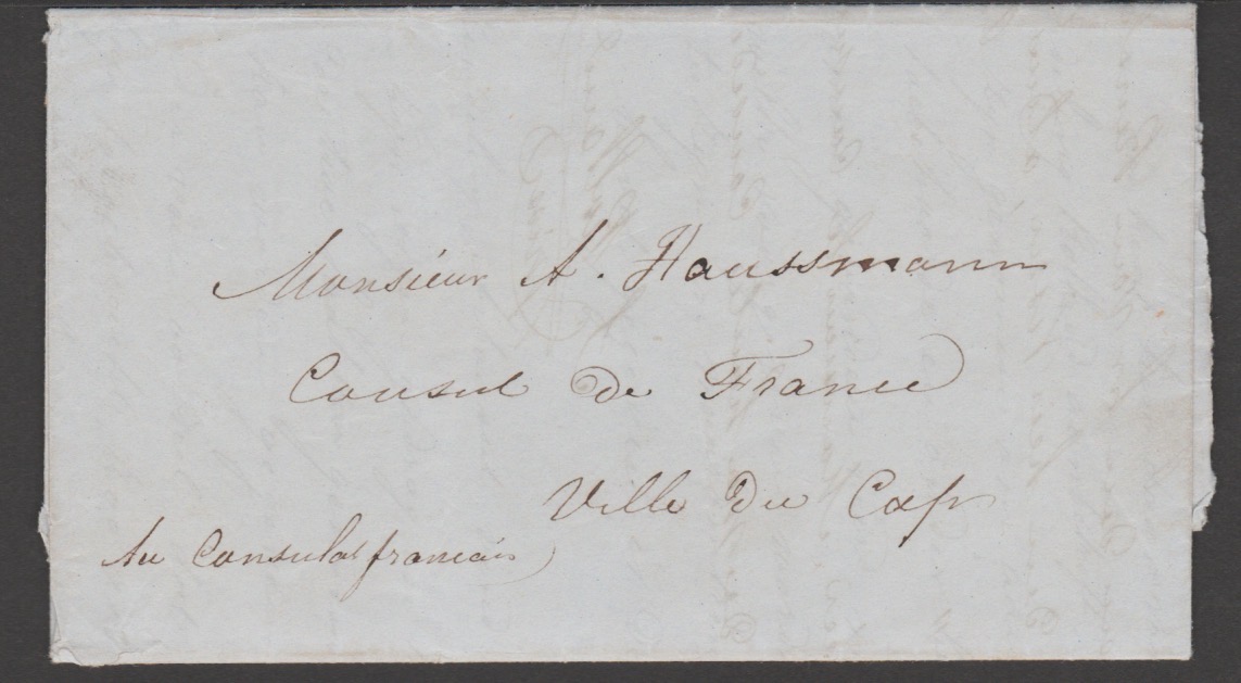 Basutoland / Orange Free State 1859 Entire Letter Written In French and Afrikaans From Pasteur S...