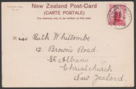 Antarctica 1913 (Feb 3) Picture Postcard of Lyttleton, Addressed To Christchurch With King Edwar...