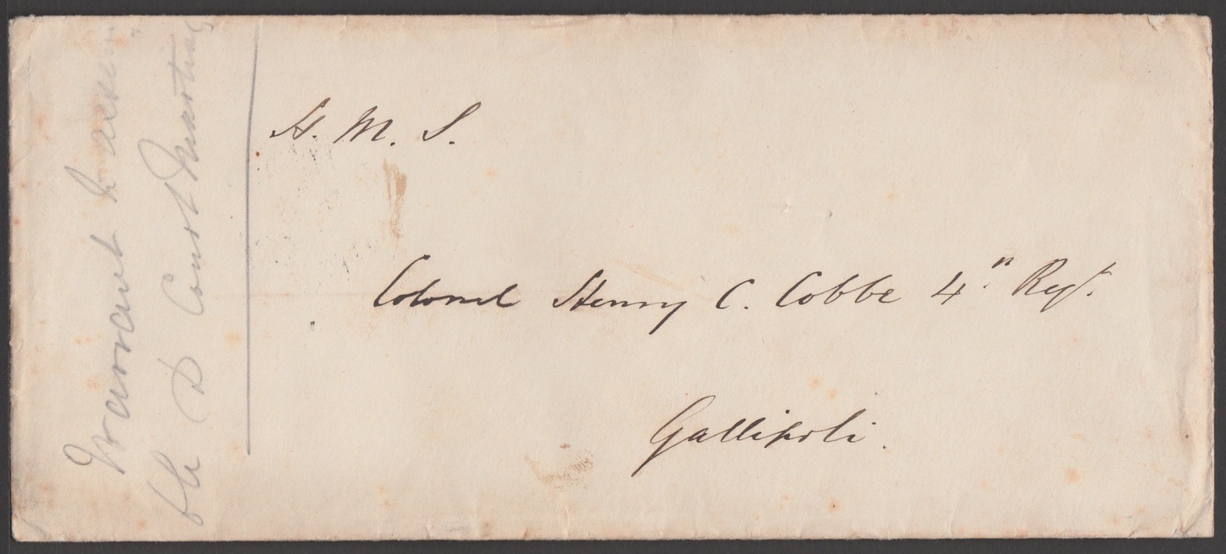 Great Britain Crimean War / Bulgaria 1854 (July 7) Stampless Cover Headed "H.M.S.", Sent Free Of - Image 3 of 4