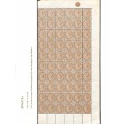 Bermuda ½d Stone, Unmounted Mint Upper Right Pane of Sixty, Plate Number 