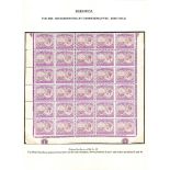 Bermuda 6d Unmounted Mint Block of Thirty, Rows 7-12, Margins On Three Sides With Plate Number "1...