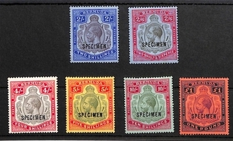 Bermuda 2/- - £1 Set of Six Overprinted "Specimen", Superb Mint. S.G. £900. (6). - Image 3 of 4