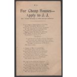 G.B. - Ireland 1922 Propaganda Handbill In Verse, Produced During The 1922 Postal Strike In Dubl...