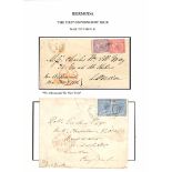 Bermuda 1873 -81 Covers To London Endorsed "Via New York", The 1873 (Apr 17) Cover Endorsed