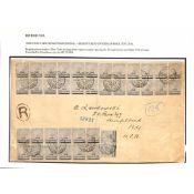 Bermuda 1901 (May 22) Large Registered Cover To New York, The 4½d Rate Paid By 38 Farthing Surcha...