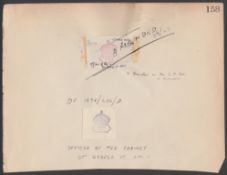 Great Britain - Official 1943-47 Specimen Handstamp For The 'War Cabinet Office' Dated 28.5.43 An...