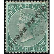 Bermuda 3d On 1/- Green, First Type Surcharge, Superb Used With Light Numeral Cancel. S.G. 13, £8...