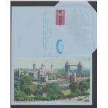 Great Britain 1963 Great Britain 6d Special Issue Airletter With Picture of The Tower and Tower