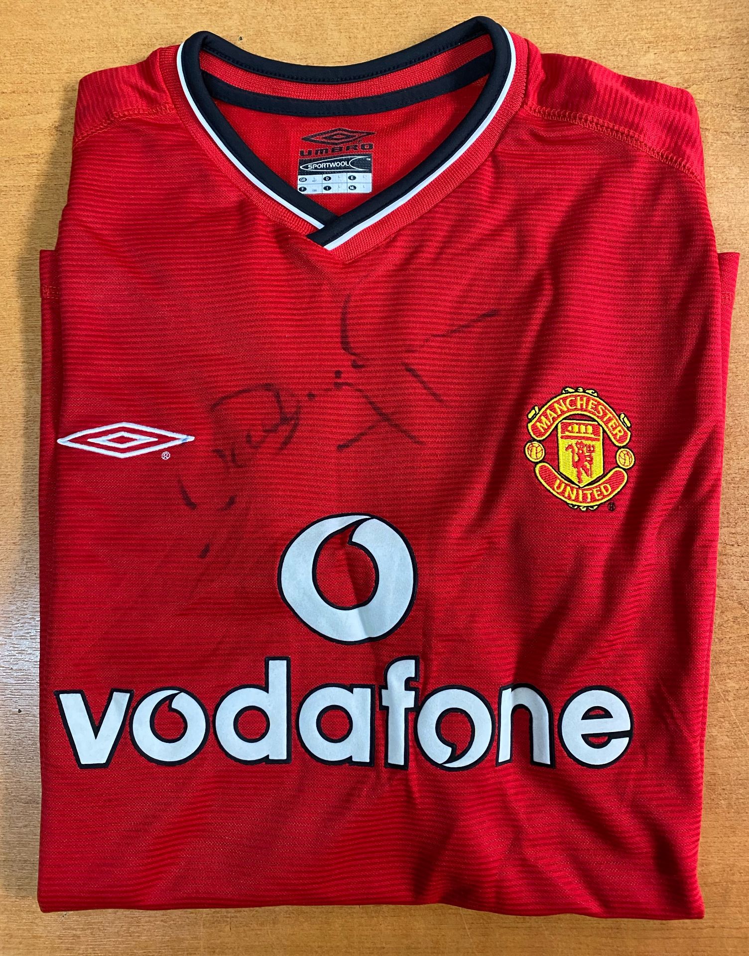 Dwight Yorke Manchester United Signed Shirt