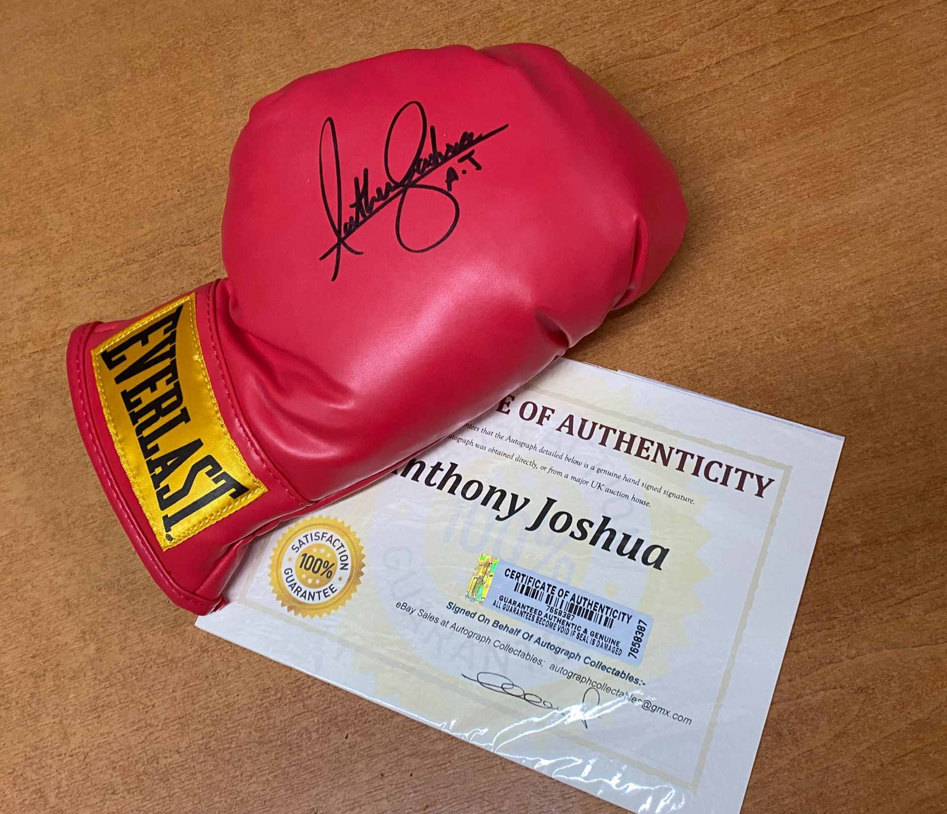 Anthony Joshua Signed Boxing Glove - Image 2 of 3