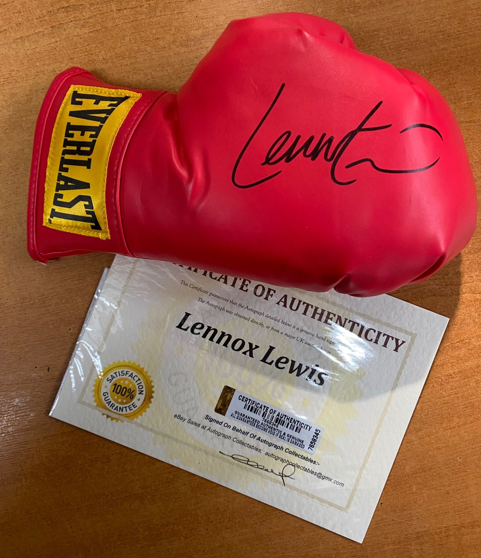 Lennox Lewis Signed Boxing Glove - Image 2 of 3