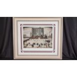 L.S. Lowry Limited Edition "Saturday Afternoon" with Certification.