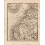 Firth of Clyde Ayrshire John Cary's Antique George III 1749 Map.