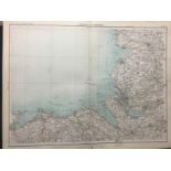 Victorian 1897 Map Lancashire Blackpool Lytham Southport Liverpool Preston.