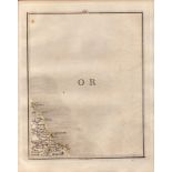 Scarborough, Filey, Cayton, Robin Hoods Bay John Cary’s Antique 1794 Map.