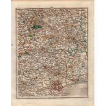 Dorset Coast, Bournemouth, Poole, John Cary’s Antique George III 1794 Map.