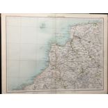 Victorian 1897 Map Cornwall Bude Padstow Tintagel Port Isaac Etc.