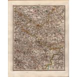 Leeds York Harrogate Barnsley Doncaster John Cary’s Antique 1794 Map.