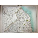 Victorian 1897 Map Northumberland, Alnwick, Holy Island, Berwick, Blyth.
