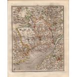 Bristol, Newport, Cardiff, Monmouth, - John Cary’s Antique 1794 Map.