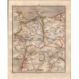 Snowdonia Bangor Caernarfon Bala Conwy John Cary’s Antique 1794 Map.