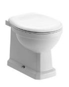 Brand New Boxed Whitechapel Back To Wall Toilet With Wooden Soft Close Toilet Seat RRP £290 *No...