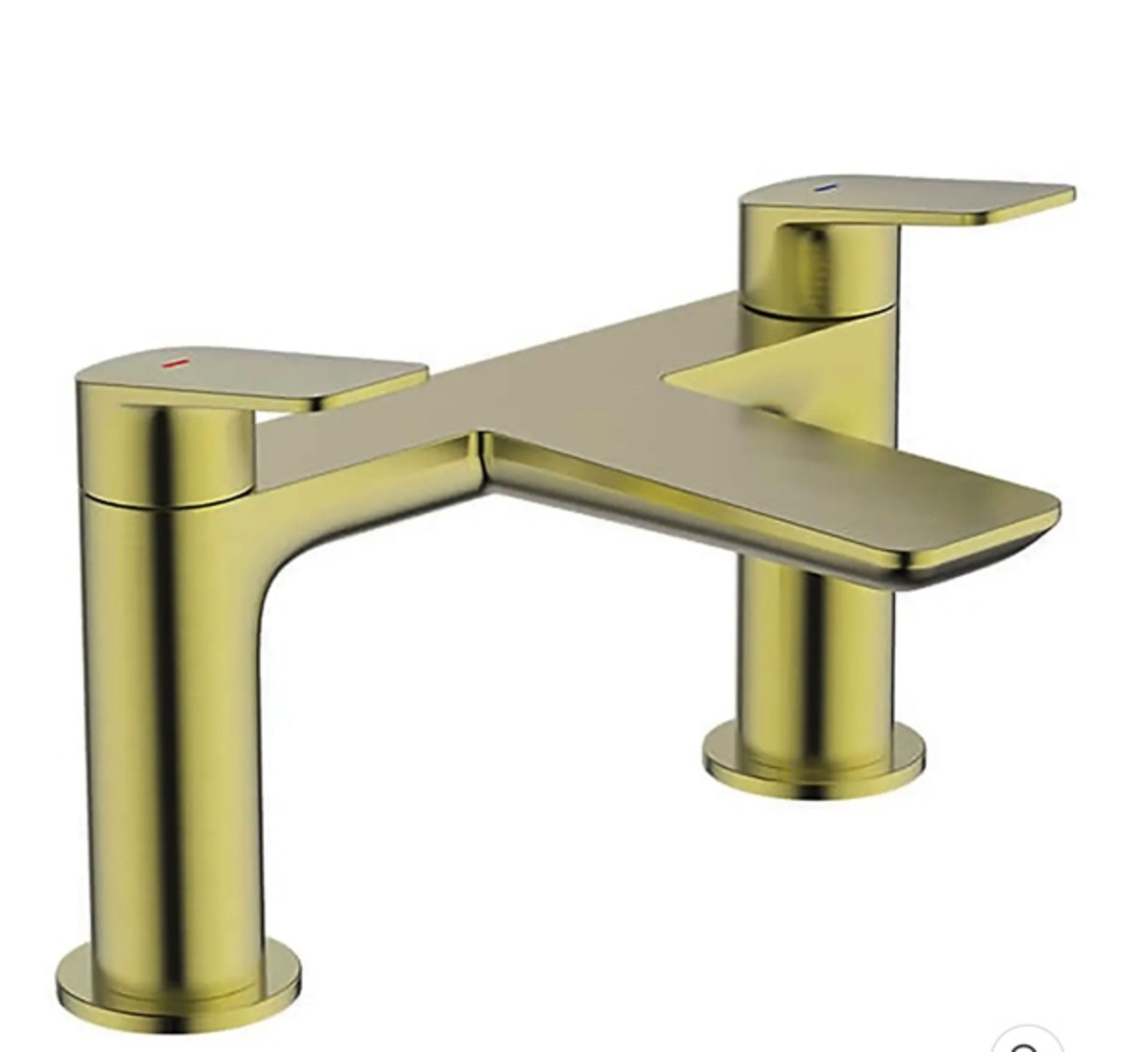 Brand New Boxed Aero Deck Mounted Bath Filler Tap - Brushed Brass RRP £130 *No Vat*
