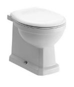 Brand New Boxed Whitechapel Back To Wall Toilet with Wooden Soft Close Toilet Seat RRP £290 **No...