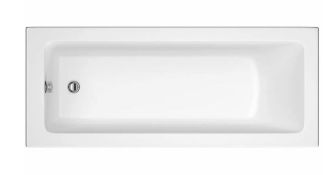 Brand New Madeira White Premiercast Single Ended Straight Bath - 1600 x 700mm RRP £285