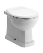 Brand New Boxed Whitechapel Back To Wall Toilet With Wooden Soft Close Toilet Seat RRP £290 *No...