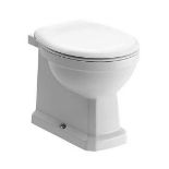 Brand New Boxed Whitechapel Back To Wall Toilet With Wooden Soft Close Toilet Seat RRP £290 *No...