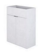 Brand New Boxed MyPlan 600mm Semi Inset Basin Unit - Arctic White RRP £130 **No Vat**