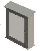 Brand New Boxed Bathstore Savoy Mirrored Cabinet - Light Grey RRP £220 **No Vat**