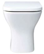 Brand New Boxed Scene White Back to Wall Toilet With Soft Close Toilet Seat RRP £154 *No Vat*