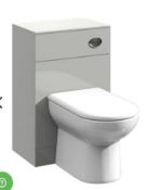 Brand New Boxed WC Unit Light Grey 550mm x 200mm With Concealed Duel Flush System RRP £285 *No V...