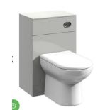 Brand New Boxed WC Unit Light Grey 550mm x 200mm With Concealed Duel Flush System RRP £285 *No V...