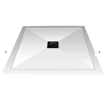 Brand New Boxed Everstone White Square Shower Tray - 900x900mm RRP £195 *No Vat*
