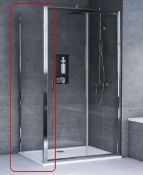 Brand New Boxed Aqualux Edge 6 Glass Side Panel - 800mm RRP £280 **No Vat**