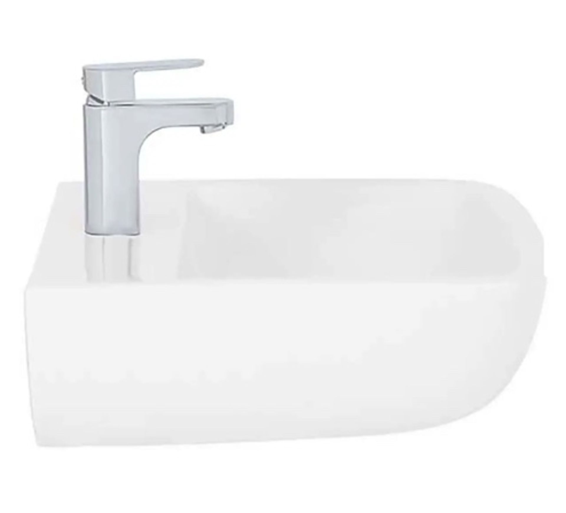 Brand New Boxed Cedar 520mm White Basin with 1 Tap Hole RRP £80 **No Vat**