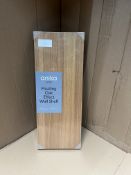 Anika Living Floating Oak Effect Wall Shelf. RRP £15.00 - GRADE U
