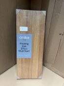 Anika Living Floating Oak Effect Wall Shelf. RRP £15.00 - GRADE U