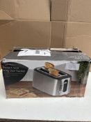 Morrisons Roma 4 Slice Long Slot Toaster. RRP £39.99 - GRADE U