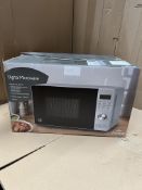 Morrisons Home Stainless Steel Silver Digital Microwave. RRP £79.99 - GRADE U